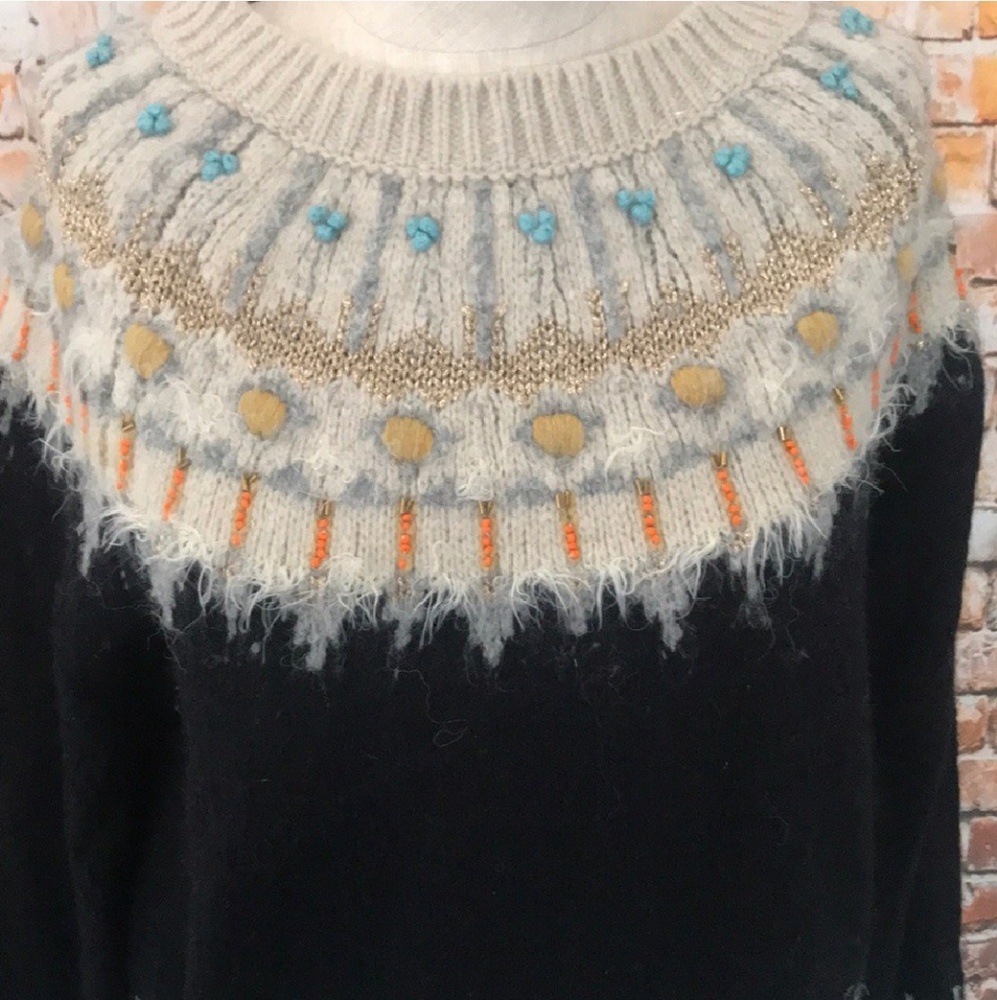 Anthropologie Fair Isle 'Sleeping on Snow' sweater